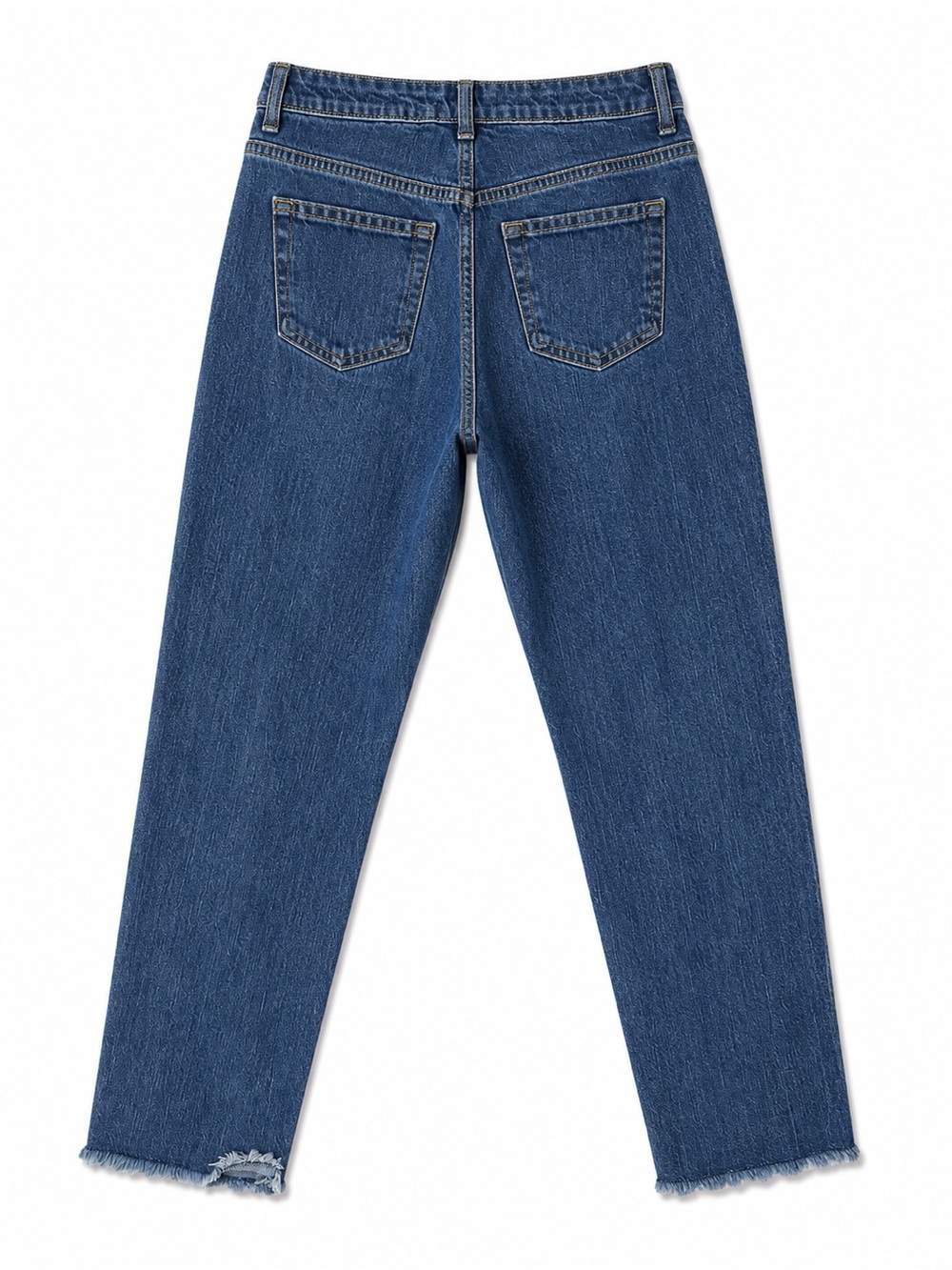 Cat & Jack Blue Distressed Straight-Leg Jeans - Picture 2 of 2